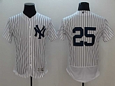 Yankees 25 Gleyber Torres White Flexbase Replica Player Baseball Jerseys,baseball caps,new era cap wholesale,wholesale hats